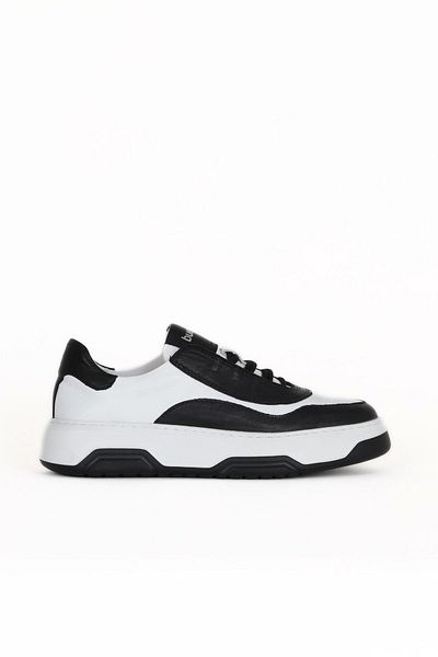 Bueno Shoes Black White Leather Women's Sports Shoes 16Wa8224