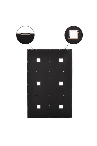 SERSIMO Wall photo frame, collage of 24 photos, 57x86cm, gray