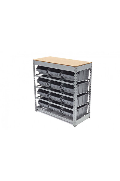 HBM Machines ORGANIZER STAND SHELF WITH 12 STORAGE BOXES