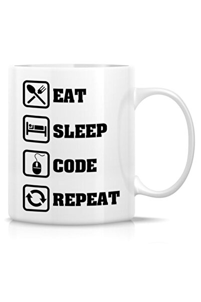 Generic Retreez Funny Mug - Eat Sleep Code Repeat Programmer Software Enginee...