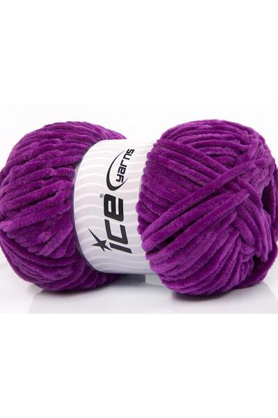 Ice yarns مجموعة من 4 × 100 جرام من خيوط الثلج CHENILLE BABY (100% MicroFiber...