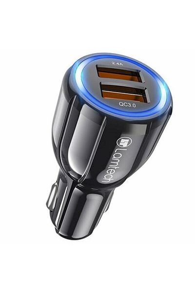 Lamtech Car Charger Lamtech, QC 3.0, 3.1A, Black