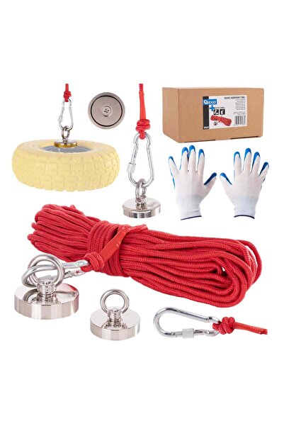 GEKO SET MAGNET NEODIM 170KG CU FUNIE 20M SI MANUSI