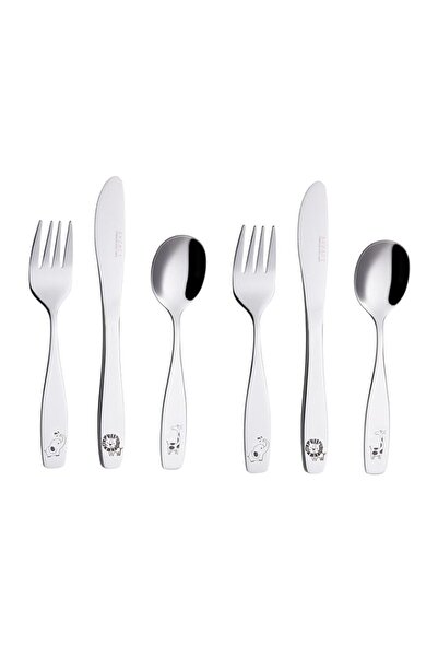 Generic Exzact Children'S Cutlery 6Pcs Stainless Steel 18/10 Kids Cutlery/Toddler Utensils/Flatware - 2 X F