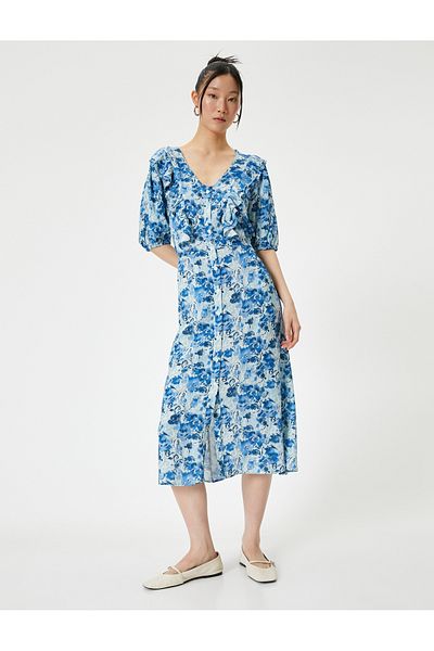 Koton Blue Women's Maxi Floral Dress