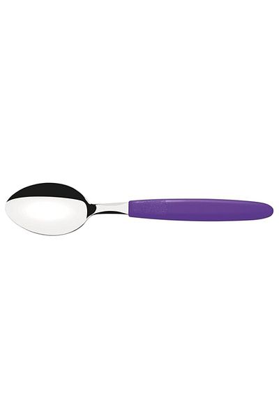 Generic Tramontina Ipanema Stainless Steel Table Spoon with Purple Polypropylene Handle