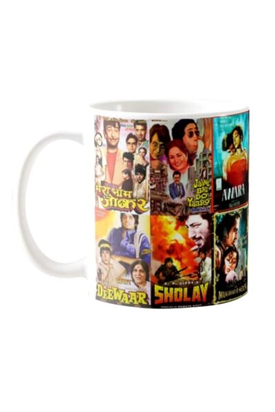Generic exciting Lives Bollywood Classics Mug: Ceramic Coffee Mug Gift for In...