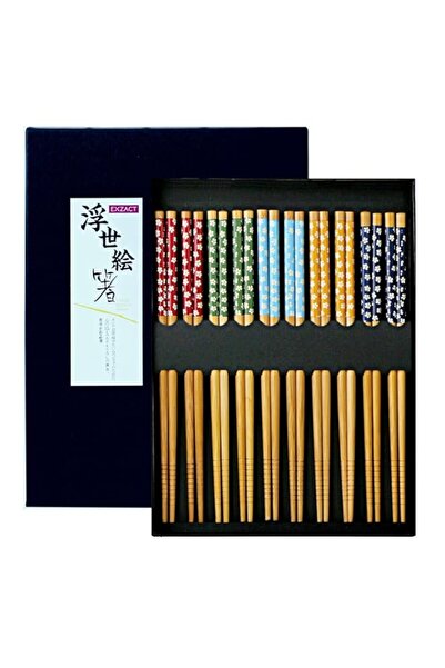 Generic مجموعة هدايا عيدان تناول الطعام من إكساكت، 10 أزواج من عيدان تناول ال...