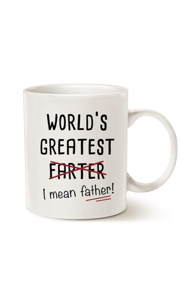 Generic MAUAG Funny Best Dad Coffee Mug, World's Greatest F, I Mean Father, B...