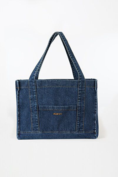 Marvy Embroidered Denim Bag