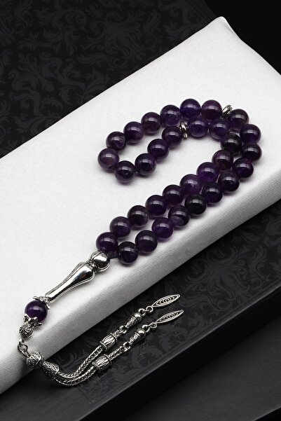 Alibaba Doğaltaş Аметист Натуральний камінь Чотки 8 мм Кулястий зріз