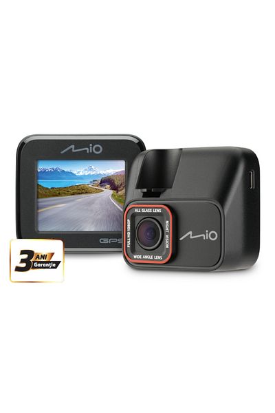 MİO Cameră video auto Mivue C580, Full HD, 140°, microfon, senzor G, GPS (negru)