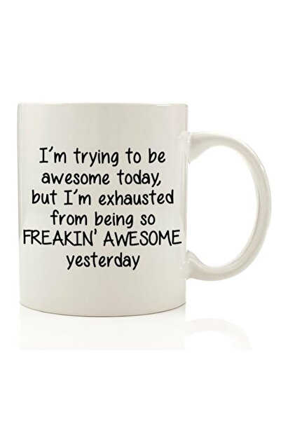 Generic I'm Trying To Be Awesome Today Funny Coffee Mug 11 oz - Christmas Gif...