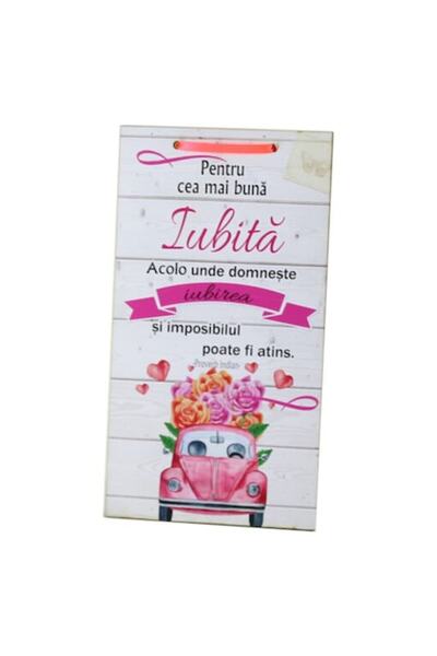 vadrami Tablou personalizat din lemn - „Pentru cea mai bună prietenă”