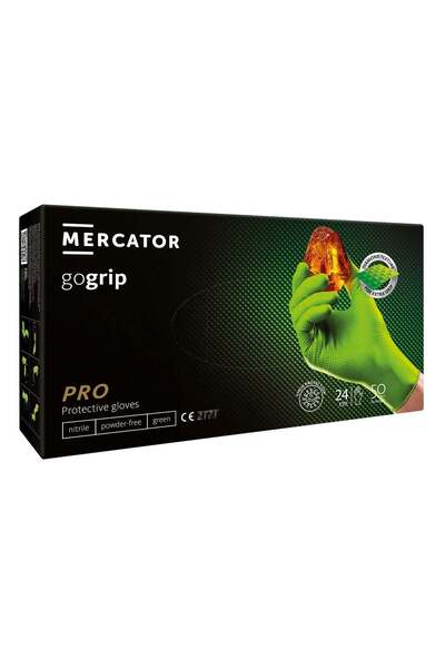Mercator MANUSI NITRIL PREMIUM GOGRIP PRO VERDE, 3D MARIMEA M 50BUC