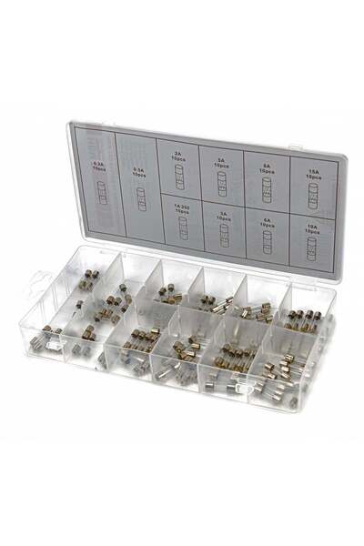 HBM Machines ΣΕΤ ΑΣΦΑΛΕΙΩΝ ΑΥΤΟΚΙΝΗΤΟΥ 5X20 MM 0.2-15A 100 ΤΕΜΑΧΙΑ