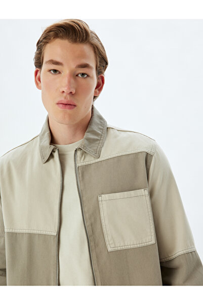 Koton جاكيت رجالي رمادي اللون