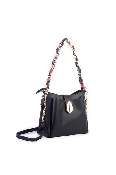 Nas Bag Women's Chain Scarf Stylish Shoulder and Messenger Bag