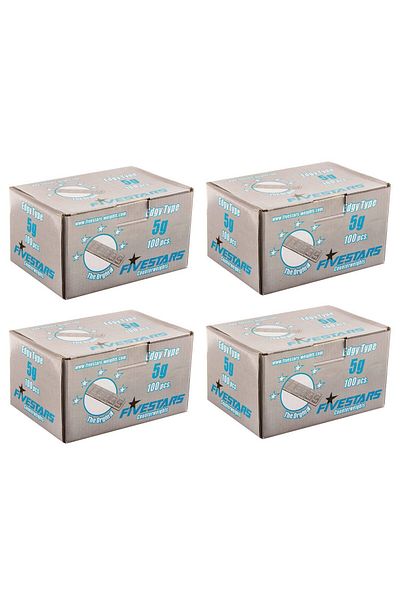 Five Stars PACHET CONTRA-GREUTATI AUTOADEZIVE 5GRAME - 400 FASII - 12 BUC/ FASII 25KG