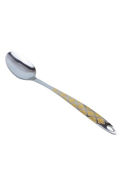 Generic ملعقة بيرجر الصلبة المصنوعة من الفولاذ المقاوم للصدأ مقاس 37 سم Sa703