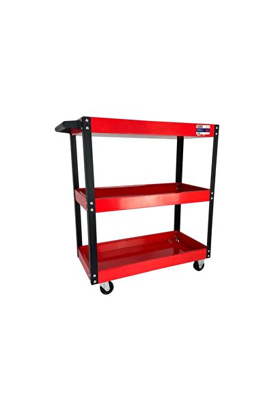 GEBOTOOLS METAL MOBILE TROLLEY WITH 3 SHELVES GEBO TOOLS