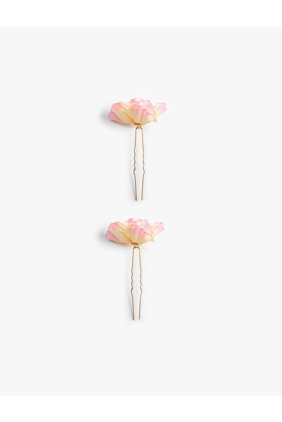 Koton Pink Women's Floral Hair Clip