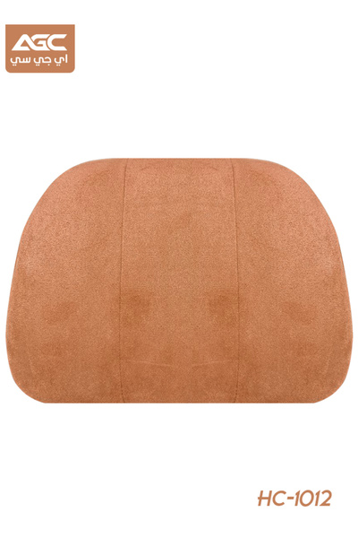 AGC Memory Foam Car Headrest Cushion for Neck and Head Support Adjustable Strap HC-1012 Brown