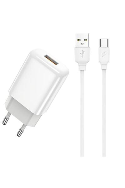 PRESTICO Încărcător de rețea cu cablu USB-C F7S, 12W, 2.4A, 1 x USB-A (alb)