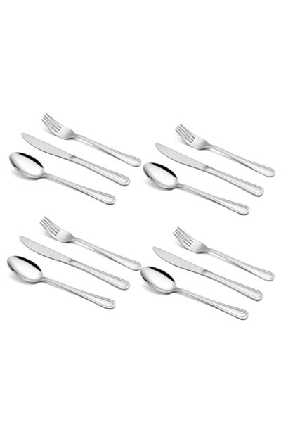 Generic Joyfair 12-Piece Kids Cutlery Set, Stainless Steel Child Eating Utensils Set, Children Flatware Sil