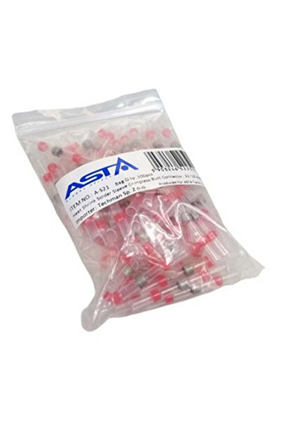 ASTA POLAND Комплект термосвиваеми тръбички, калай 22-18AWG, 100 броя
