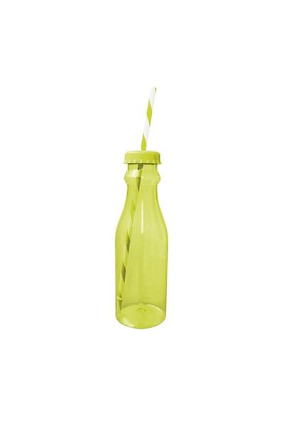 Generic Zak Designs Drinks Bottle with Straw, Green Kiwi & White, 70 ml