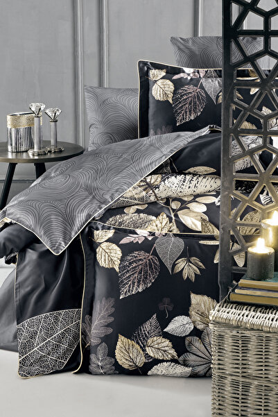 First Choice La Romano - 300 TC Dijital Baskılı Premium Saten Çift Kişilik Nevresim Takımı