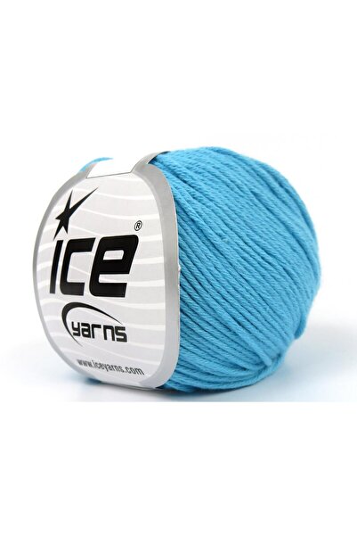 Ice yarns 4x50 جرام. قطن عضوي للأطفال، قطن عضوي باللون الفيروزي، خيوط صيفية، ...