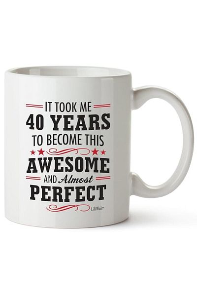 Generic 40th Birthday Gifts For Women Forty Years Old Men Gift Mugs Happy Funny 40 Mens Womens Womans Wifes