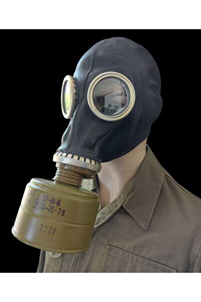 kho military design Rus GP-5 Siyah Renk Gaz Maskesi+40mm. Gost Filitre