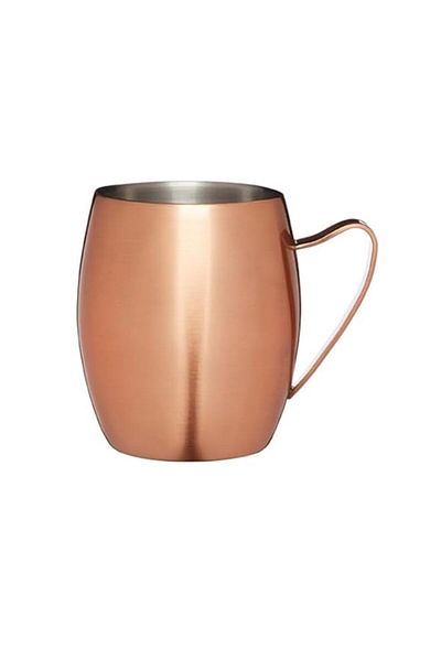 Generic Bar Craft KITCHENCRAFT BCLLDWMULE Copper Finish Double Walled Moscow Mule Mug, 370ml, Gift Tagged