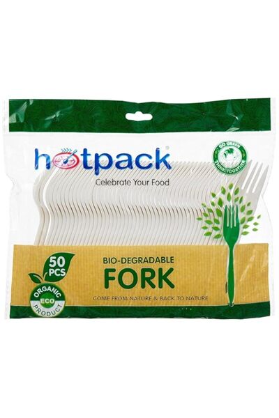 Generic Hotpack Plastic White Forks, 50 Pieces
