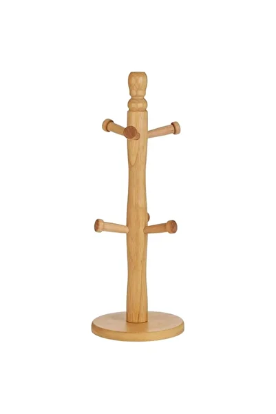 Generic Harmony 2724623299112 Wood Mug Tree 12 X 34 Cm, Brown