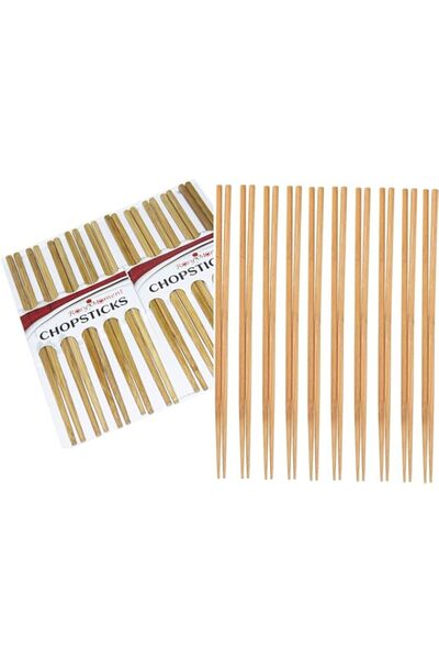 Generic 10 أزواج من عيدان تناول الطعام المصنوعة من الخيزران الطبيعي من Rosy.M...