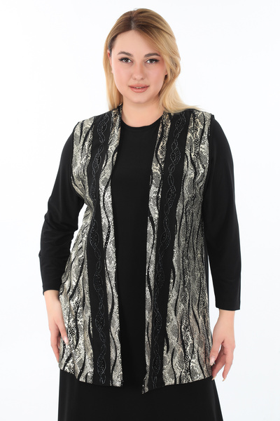 TRENDSE Abiyelik Yelekli Anne Takım Elbise Dışı Yelek İçi Kolsuz