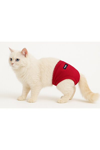 Buddy Store Cat Outfit Clothes Panties - Red Panties Unprinted - Size L