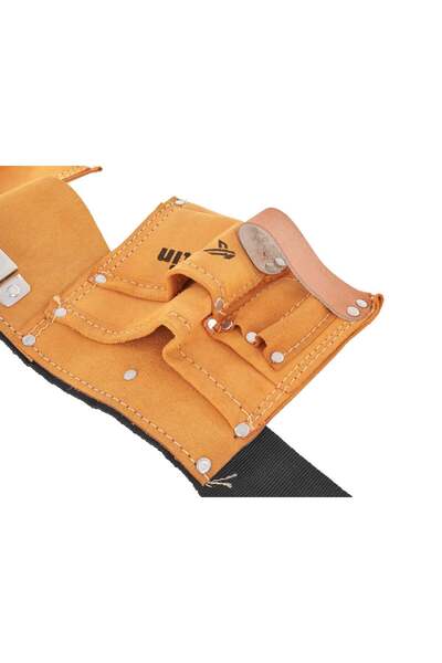GEKO LEATHER TOOL BELT WITH 11 POCKETS
