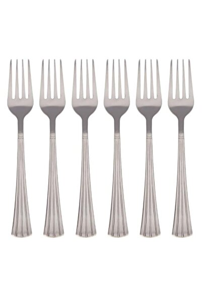 Generic Crystal 6 Piece Table Fork Crown 19 cm