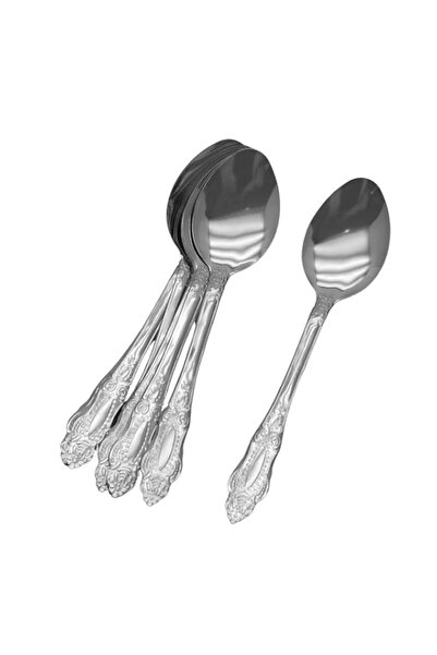 Generic ملعقة حلوى RK ECO، فضية، RK0056، مجموعة من 12 قطعة