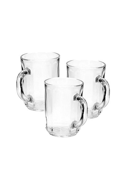 Generic Delcasa 3Pc Tumbler Glass Set, 8Oz/240ml - Tumbler Glass For Drinking Water / Tea / Coffee/ Hot Bev