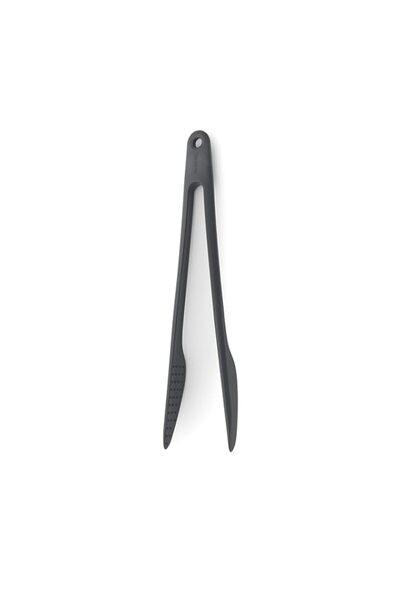 Generic Brabantia 2 in 1 Kitchen Tongs Plus Tweezers, Black, 122842