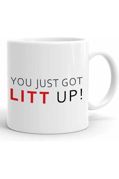 Generic Spoil Your Wall Louis Litt Quote Coffee Mug 11oz – Funny Suits TV Show Mug for Fans – Ceramic White