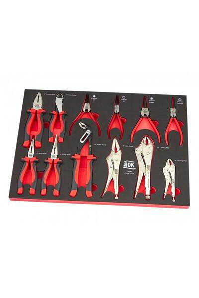 HBM Machines TOOL CABINET MODULE WITH 12-PIECE PLIERS SET AOK