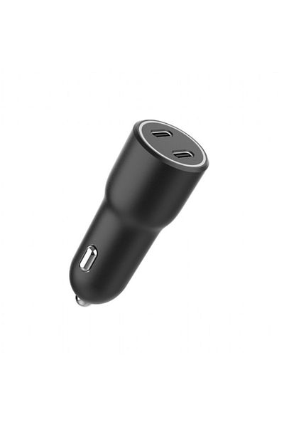 Gembird Car Charger TA-UC-C2PD40-CAR-01, 2 x USB Type-C, 2 x 20W (Black)