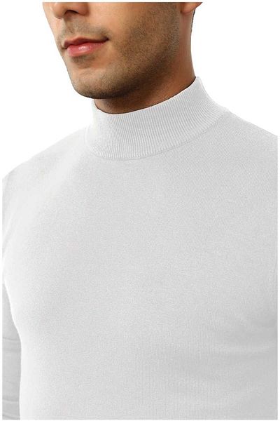 youknitwear you Diaz 100% Cotton Half Turtleneck Men's Knitwear Sweater